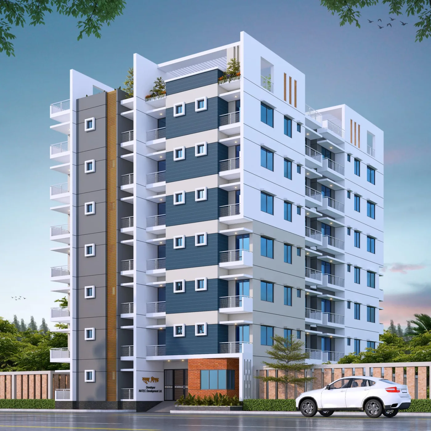 Shobuj Digonto residential building under construction